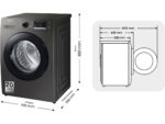 Máquina de Lavar Roupa SAMSUNG WW80TA046AX (8 kg - 1400 rpm - Inox) - Image 3